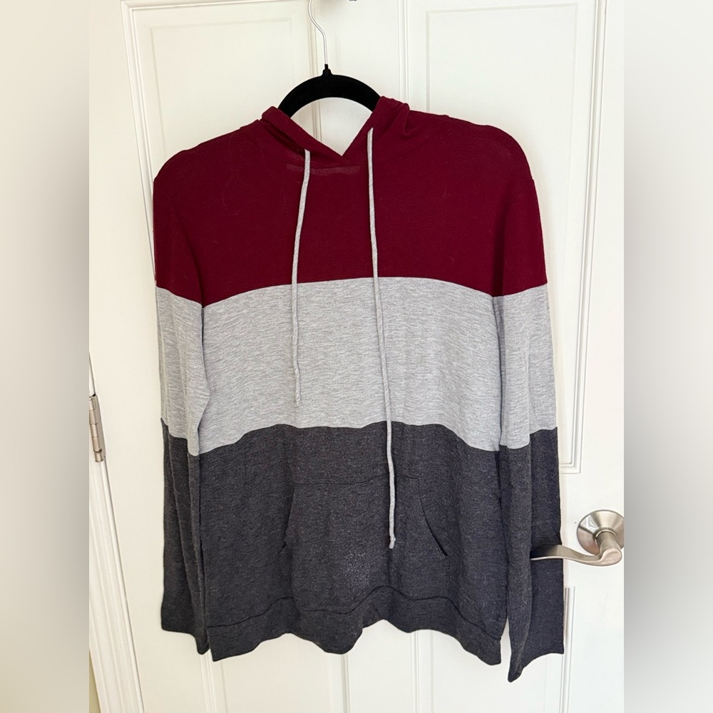 Pink Clover‎ Burgundy Knit Hoodie